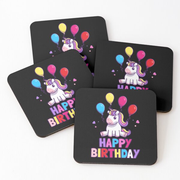 Item preview, Happy Birthday unicorn unicorn designed and sold by JonasDesign.