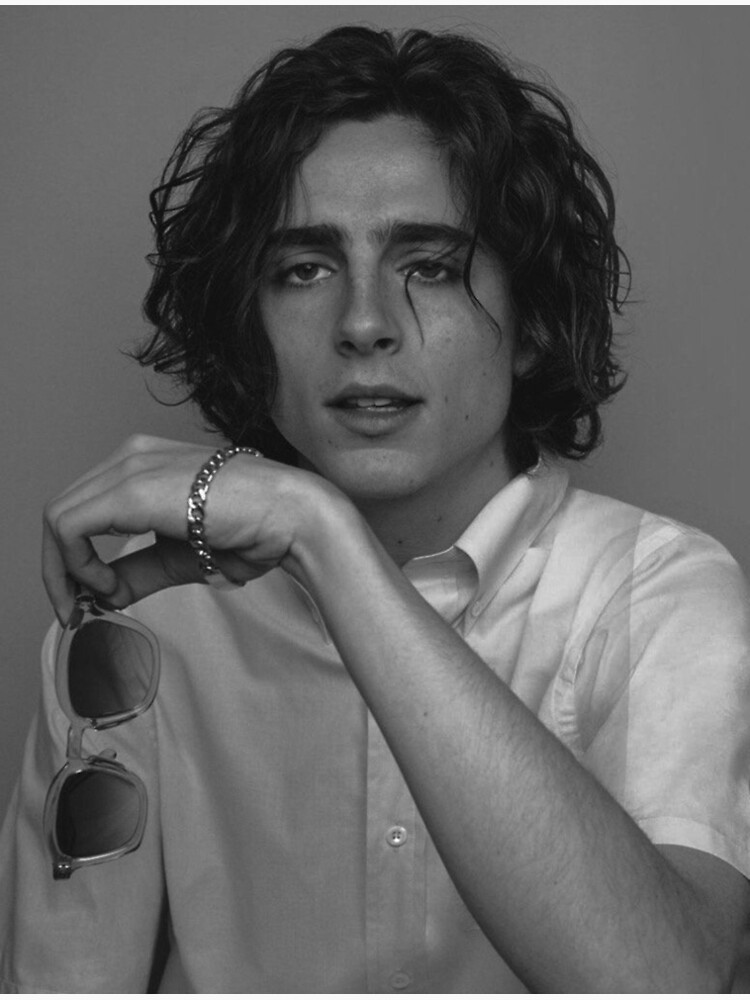 "Timothée Chalamet Poster B&w" Poster By Timotheedaddy | Redbubble