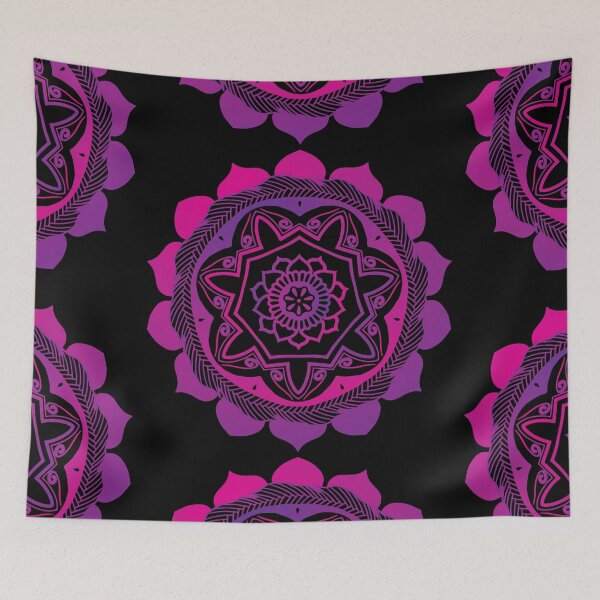 Item preview, Mandala abierta púrpura y rosa designed and sold by SirCrim.