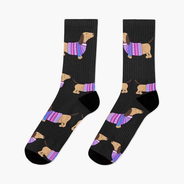 Item preview, Funny dachshund in sweater pattern gift designed and sold by Jelisandie.