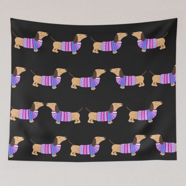 Item preview, Funny dachshund in sweater pattern gift designed and sold by Jelisandie.