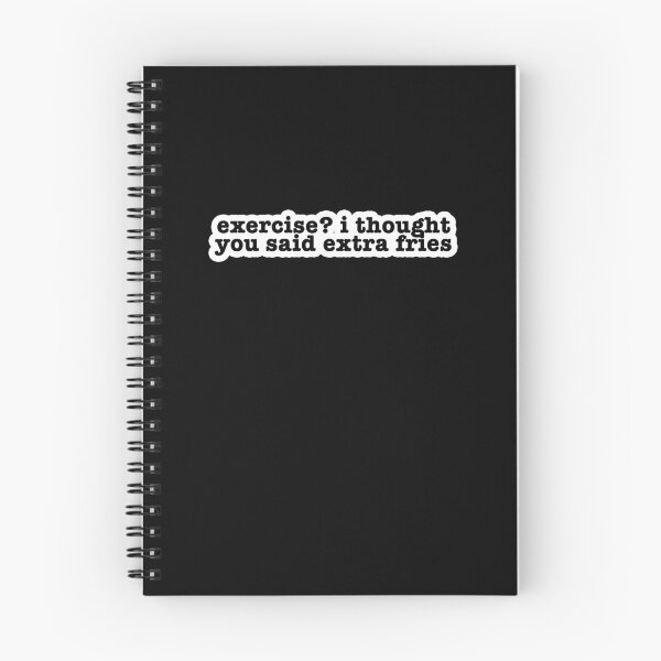 Item preview, exercise? i thought you said extra fries Popular Meme Speech bold designed and sold by mekx.