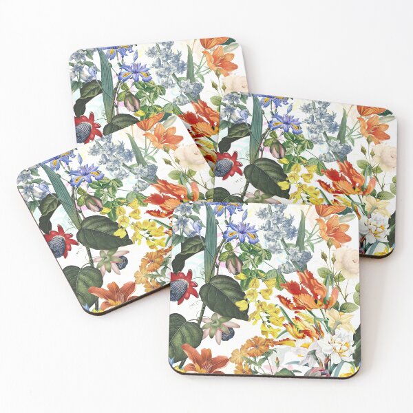 Item preview, Vintage Exotic Flower Botanical Garden  -double Nightgarden designed and sold by UtArt.
