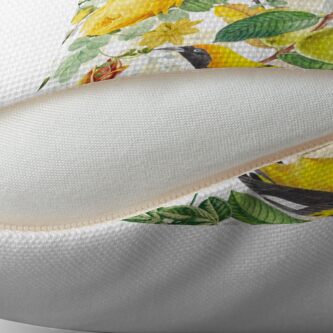 Alternate view of Antique Spring Botanical Flower Rose Garden Floor Pillow