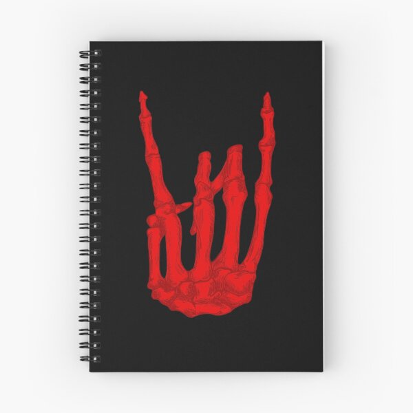 Item preview, Red Rock On Skeleton Hand designed and sold by BonesToAshes.