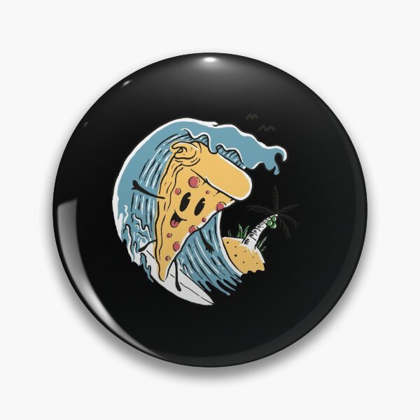 Item preview, Pizza surf surfing surfboard surfer designed and sold by JonasDesign.