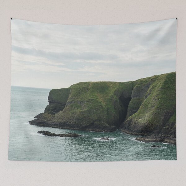 Item preview, Rough Green Cliffs - North Sea Coast Aberdeenshire Scotland designed and sold by Georgia Mizuleva.