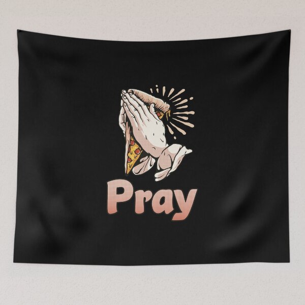 Item preview, Pray pizza pray saying designed and sold by JonasDesign.