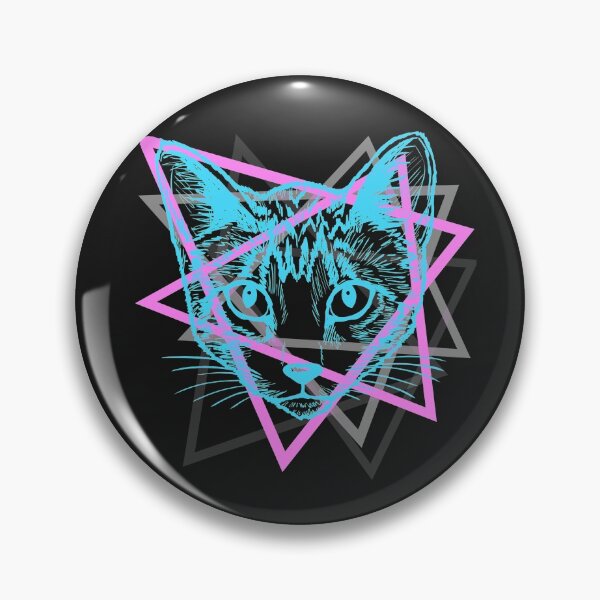 Item preview, Psychedelic Rave Cat Abstract Vaporwave Gift designed and sold by VaporwaveAnime.