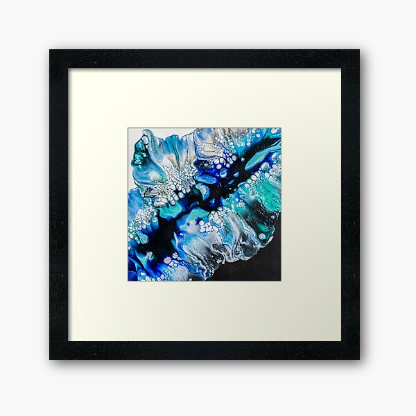 blowing in the blues ... Framed Art Print