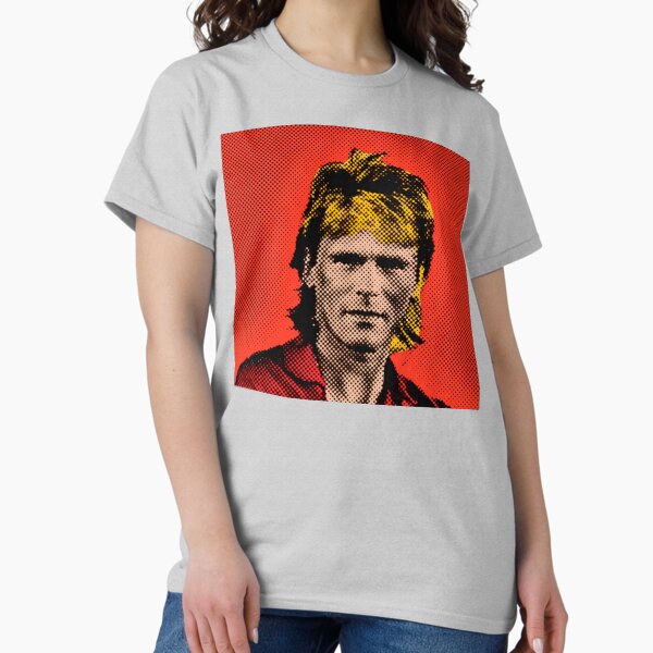 Vista previa del artículo con la obra «Pop Art MacGyver en fondo rojo», diseñado y vendido por OnlyPopArt.