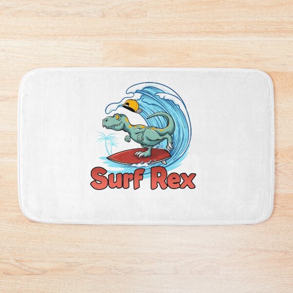 Item preview, Surf Rex Surfing Dino Dinosaur Surfer designed and sold by JonasDesign.