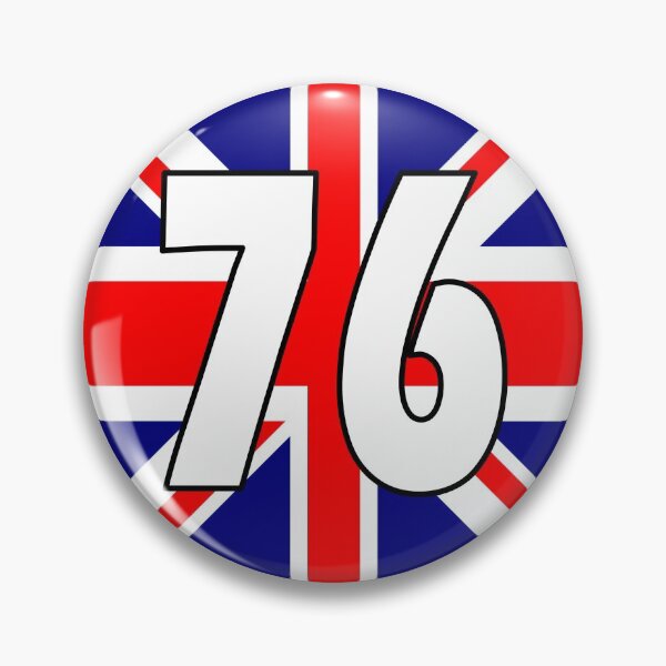 Item preview, UK flag with number 76 - seventy six designed and sold by AllShirts21.