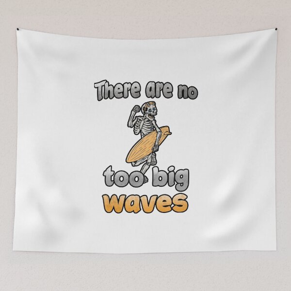 Item preview, Surfer surfing surfboard skeleton waves saying designed and sold by JonasDesign.
