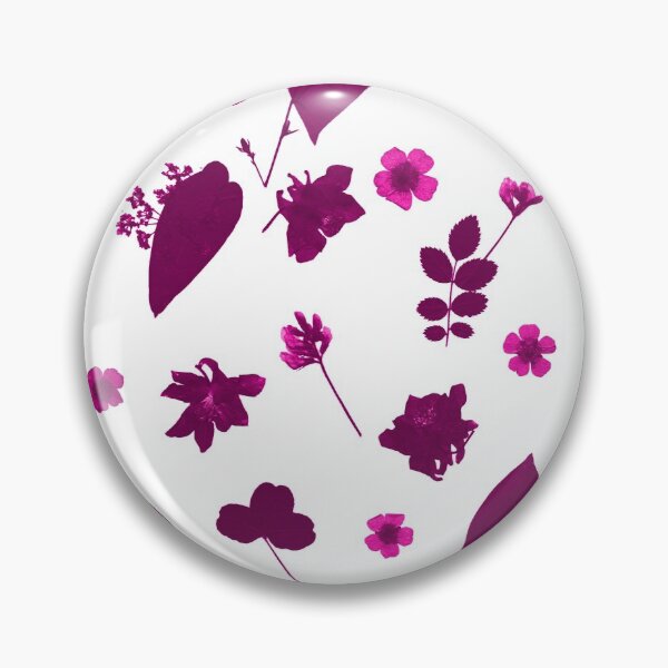 Item preview, Pink Floral Pressed Flower and Leaf Pattern designed and sold by Ivy Lily Art.