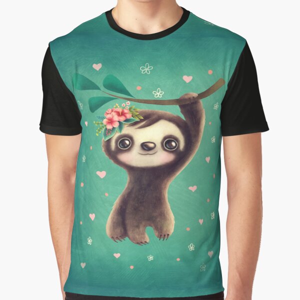 Sloth Baby Funny Sloth Graphic T-Shirt