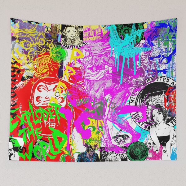 Item preview, Lucky Naka Collage Combat designed and sold by luckynakazawa.
