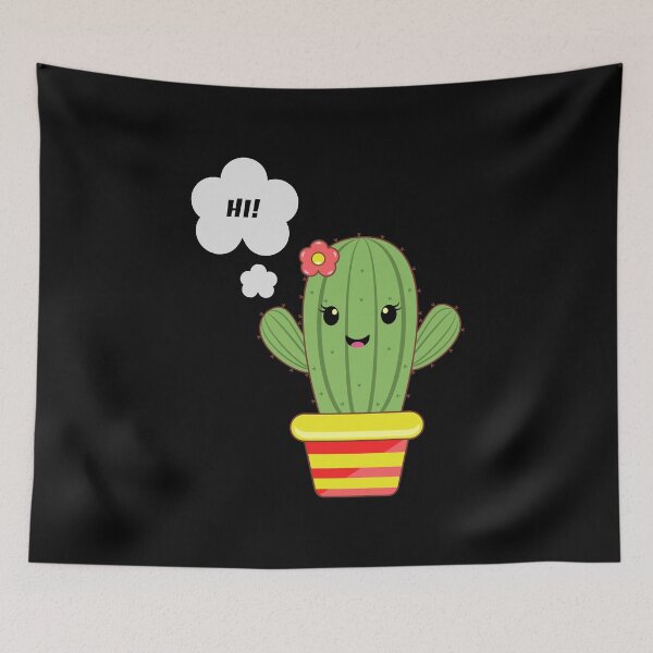 Item preview, Miss Cactus Funny "Hi!" designed and sold by Desenatorul1976.