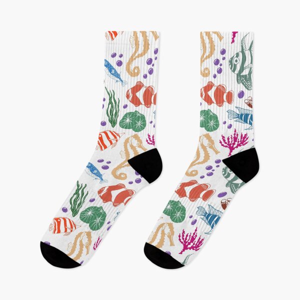 Item preview, pretty sea fishes and corals pattern designed and sold by AsyaTury.