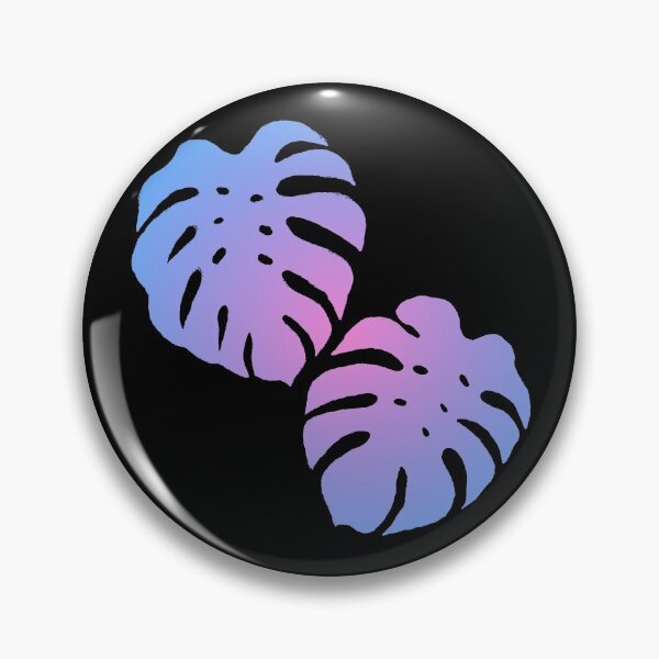 Item preview, Monstera Deliciosa Pink and Blue Gradient Pattern designed and sold by Ivy Lily Art.