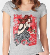 'Once upon a time there was Florence' (2) Women's Fitted Scoop T-Shirt
