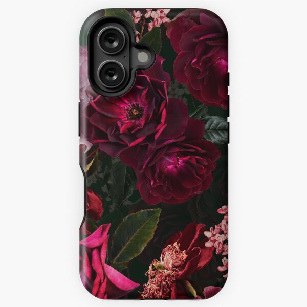 Aperçu de l'œuvre Fleur botanique antique de minuit Rose Jardin botanique de nuit Jardin de nuit créée et vendue par UtArt.