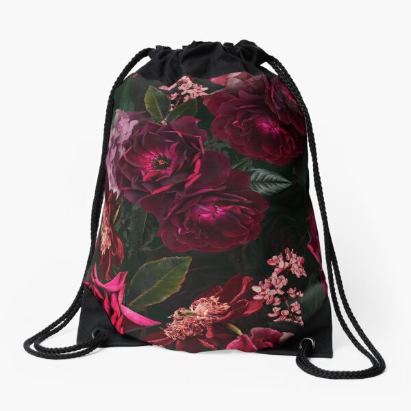 Item preview, Antique Midnight Botanical Flower Rose Botanical Night Garden Nightgarden designed and sold by UtArt.