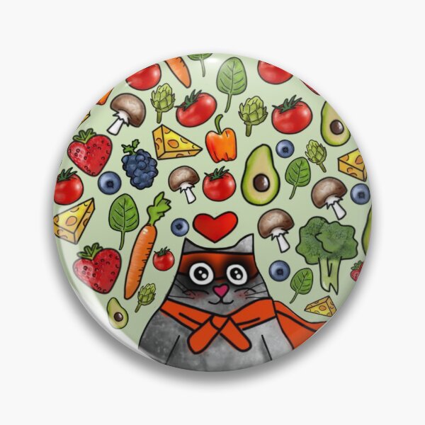 Item preview, Vegetarian Cat Lover / LUNA THE SCAREDY-CAT designed and sold by Gabriele-iv.