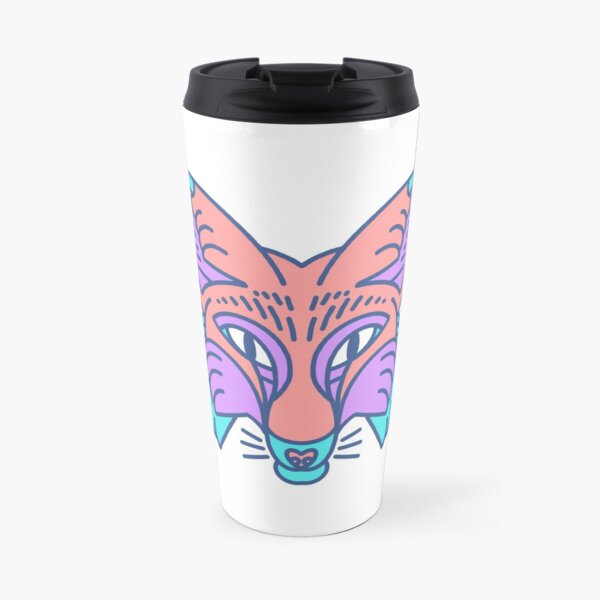 Zorro estilo Tattoo Taza de viaje