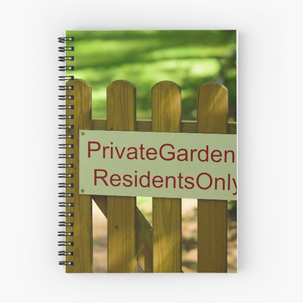 Item preview, Warning private gardens residents only designed and sold by santoshputhran.
