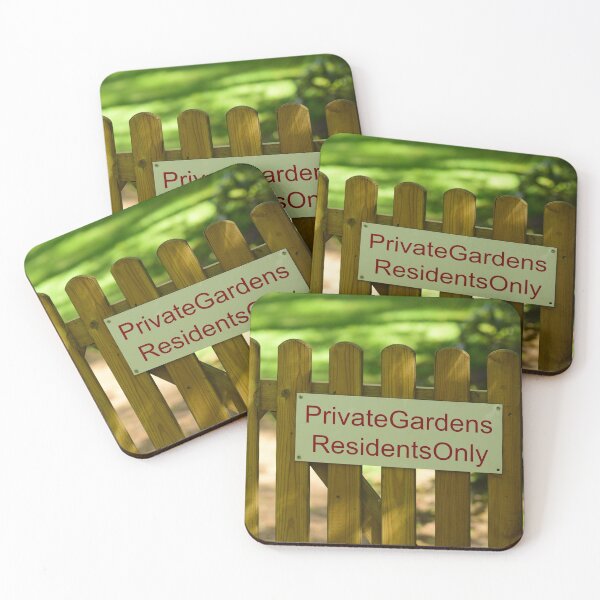 Item preview, Warning private gardens residents only designed and sold by santoshputhran.