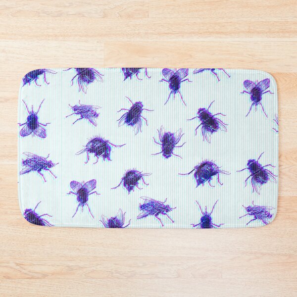 Item preview, aesthetic vaporwave housefly insect bug pattern designed and sold by FandomizedRose.