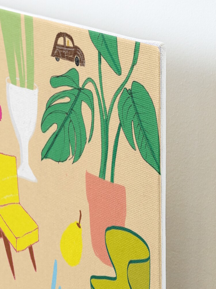 Alternate view of In the garden where the house Mounted Print