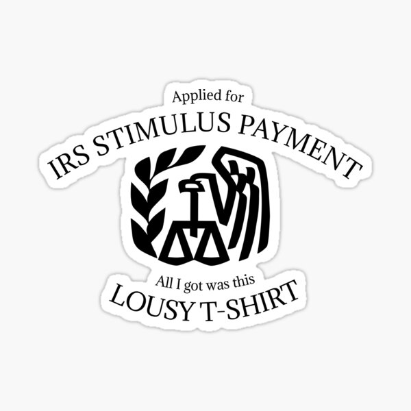 IRS stimulus payment Sticker