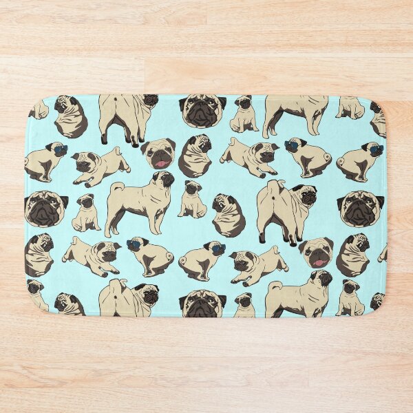 Item preview, pugs doodle pattern designed and sold by FandomizedRose.