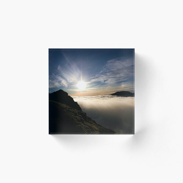 Sun Descending, Sgurr Choinnich Mor Acrylic Block