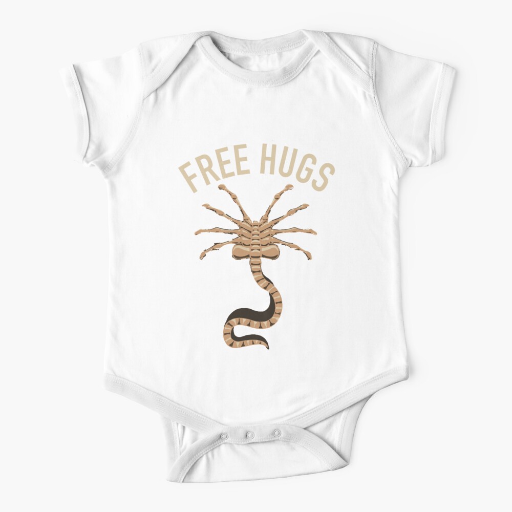 Alien Facehugger Free Hugs Xenomorph Baby One-Piece