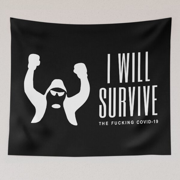 Item preview, I will survive the coronavirus designed and sold by miquelcazanya.
