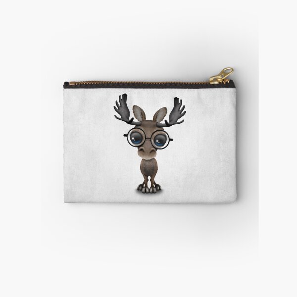 Item preview, Cute Curious Baby Moose Nerd Wearing Glasses  designed and sold by JeffBartels.