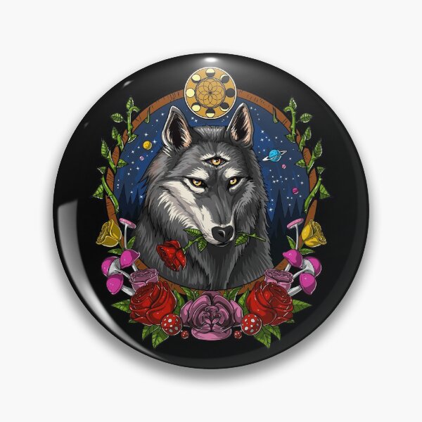 Item preview, Psychedelic Wolf designed and sold by underheaven.