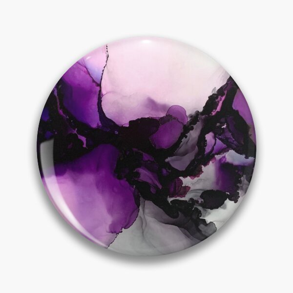 Item preview, Purple Flowers, Purple Blossom, Floral Design Alcohol Ink designed and sold by Sindy Fischer.