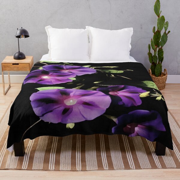 Item preview, Morning Glory Flower Isolated On Black designed and sold by taiche.