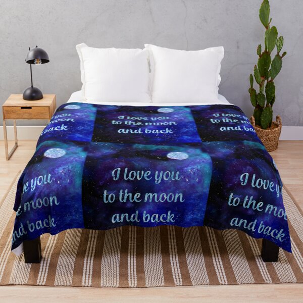 Item preview, I love you to the moon and back watercolour and silver foil effect art designed and sold by Latch Farm  Studios.