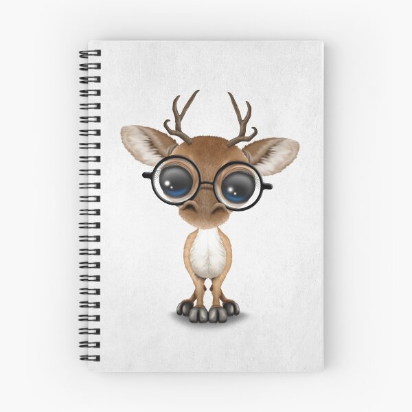 Item preview, Cute Curious Nerdy Baby Deer Wearing Glasses designed and sold by JeffBartels.