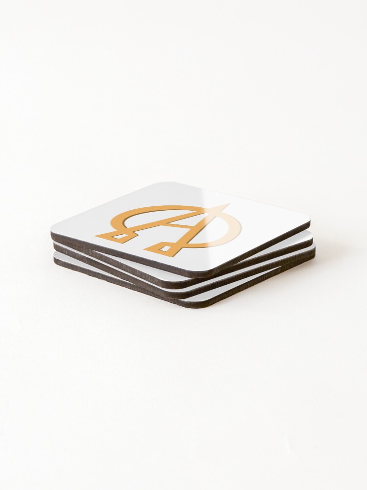 Thumbnail 4 of 5, Coasters (Set of 4), Alpha designed and sold by RbOriginal.