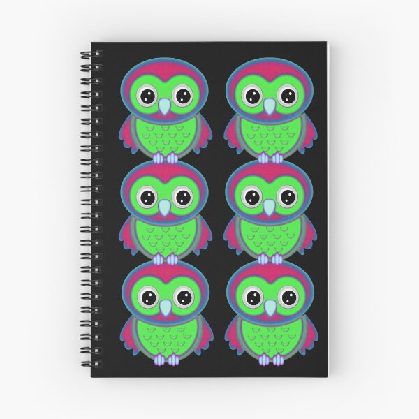 Item preview, Colorful Owls fantasy design  designed and sold by LoneAngel.