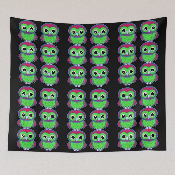 Item preview, Colorful Owls fantasy design  designed and sold by LoneAngel.