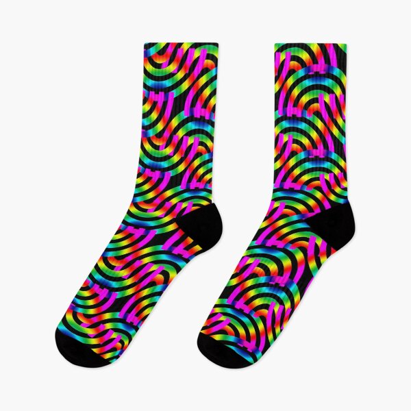 Item preview, Black Rainbow Op Art Pattern designed and sold by grinningskull.