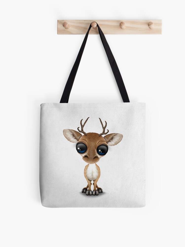 Download Cute Curious Baby Deer Calf With Big Eyes Tote Bag By Jeffbartels Redbubble