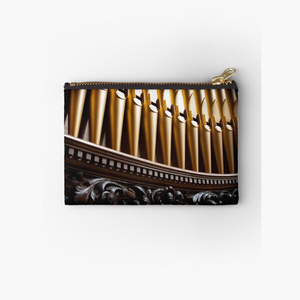 Item preview, Golden organ pipes and wood designed and sold by Jenny Setchell.